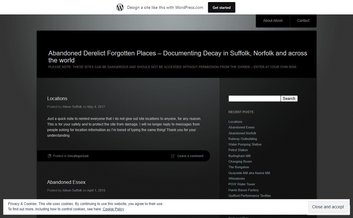 Abandoned Derelict Forgotten Places - Documenting Decay in Suffolk, Norfolk and across the world | PLEASE NOTE: THESE SITES CAN BE DANGEROUS AND SHOULD NOT BE ACCESSED WITHOUT PERMISSION FROM THE OWNER – ENTER AT YOUR OWN RISK
