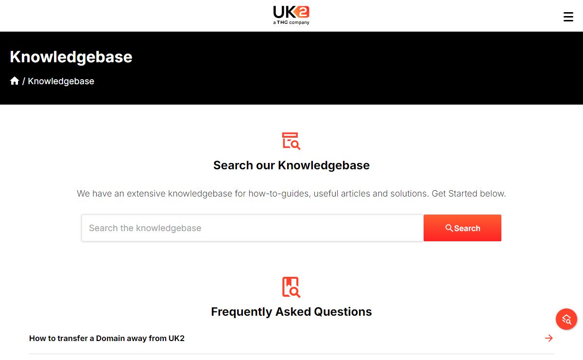 Knowledgebase | UK2.net