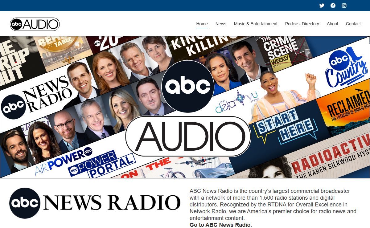 ABC Audio | America’s premier source for radio news, entertainment content, and podcasts