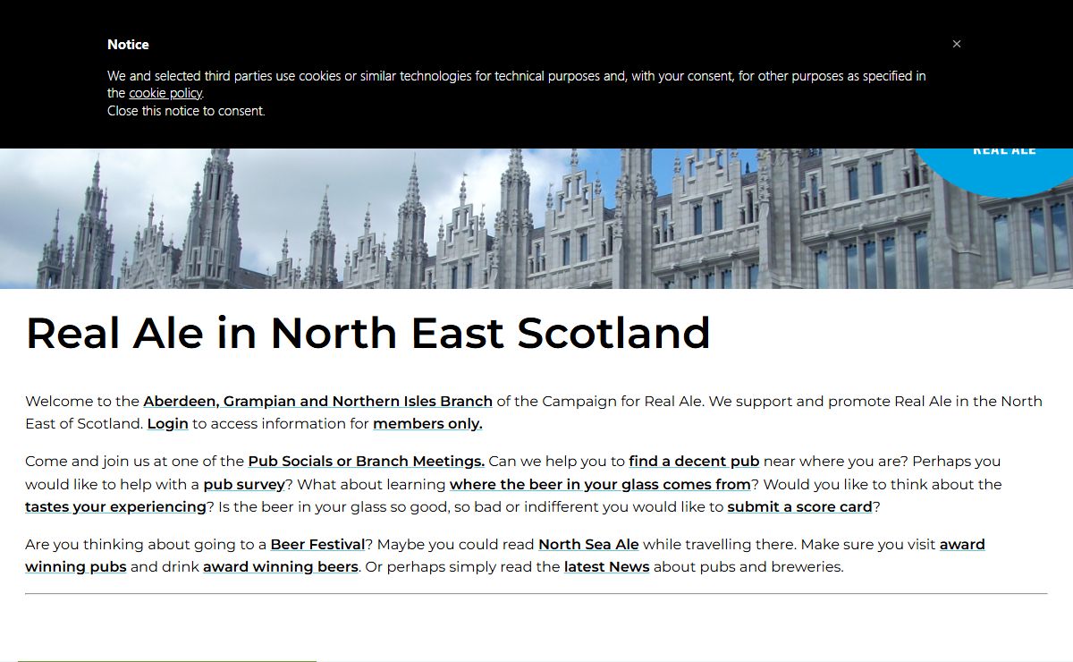 Real Ale in North East Scotland | Aberdeen, Grampian and Northern Isles