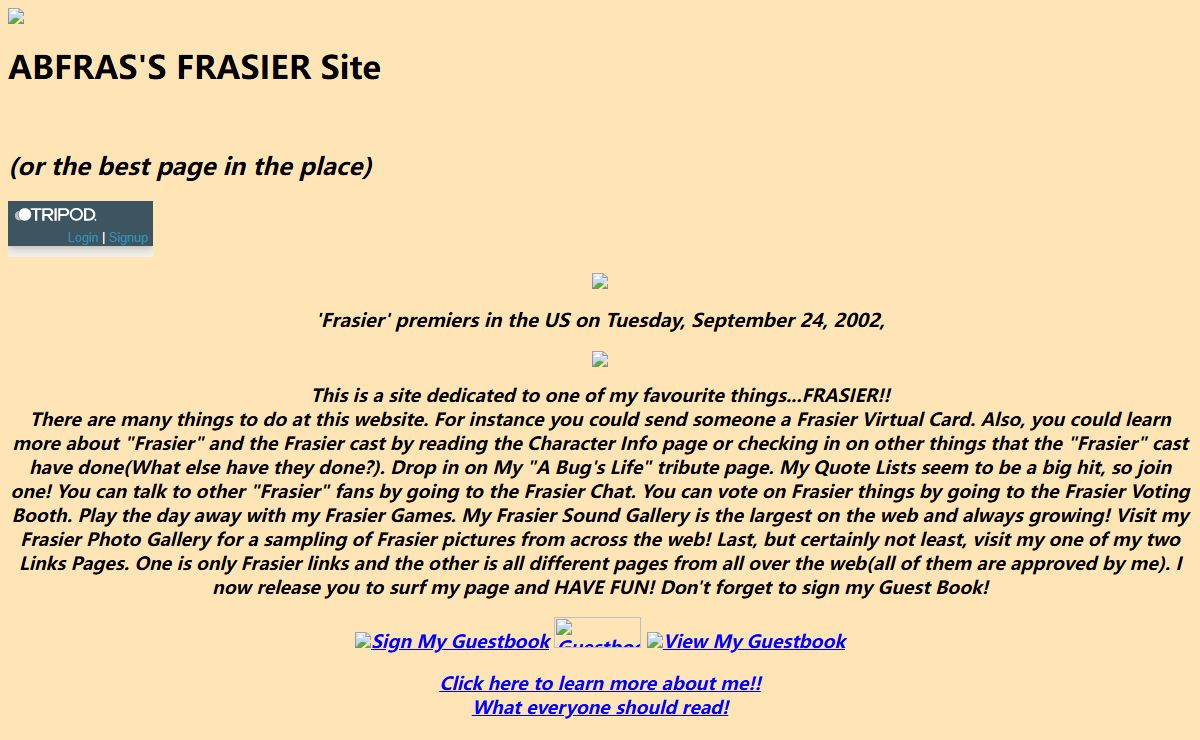 ABFRAS 's Frasier Site