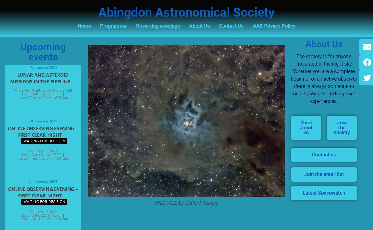 Abingdon Astronomical Society – Oxfordshire's largest astronomical society