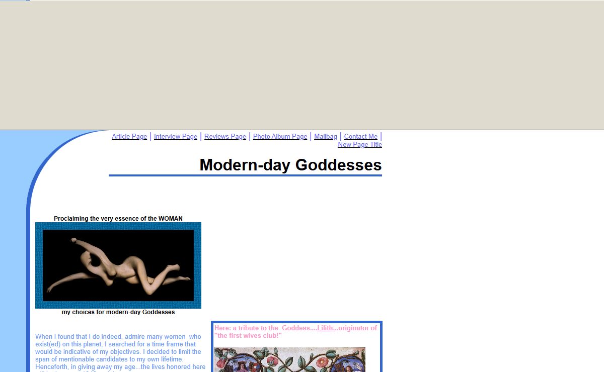 Modern-day Goddesses