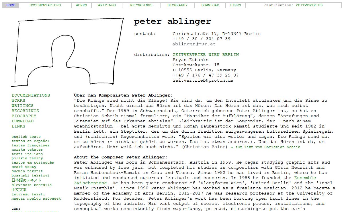Peter Ablinger - Home