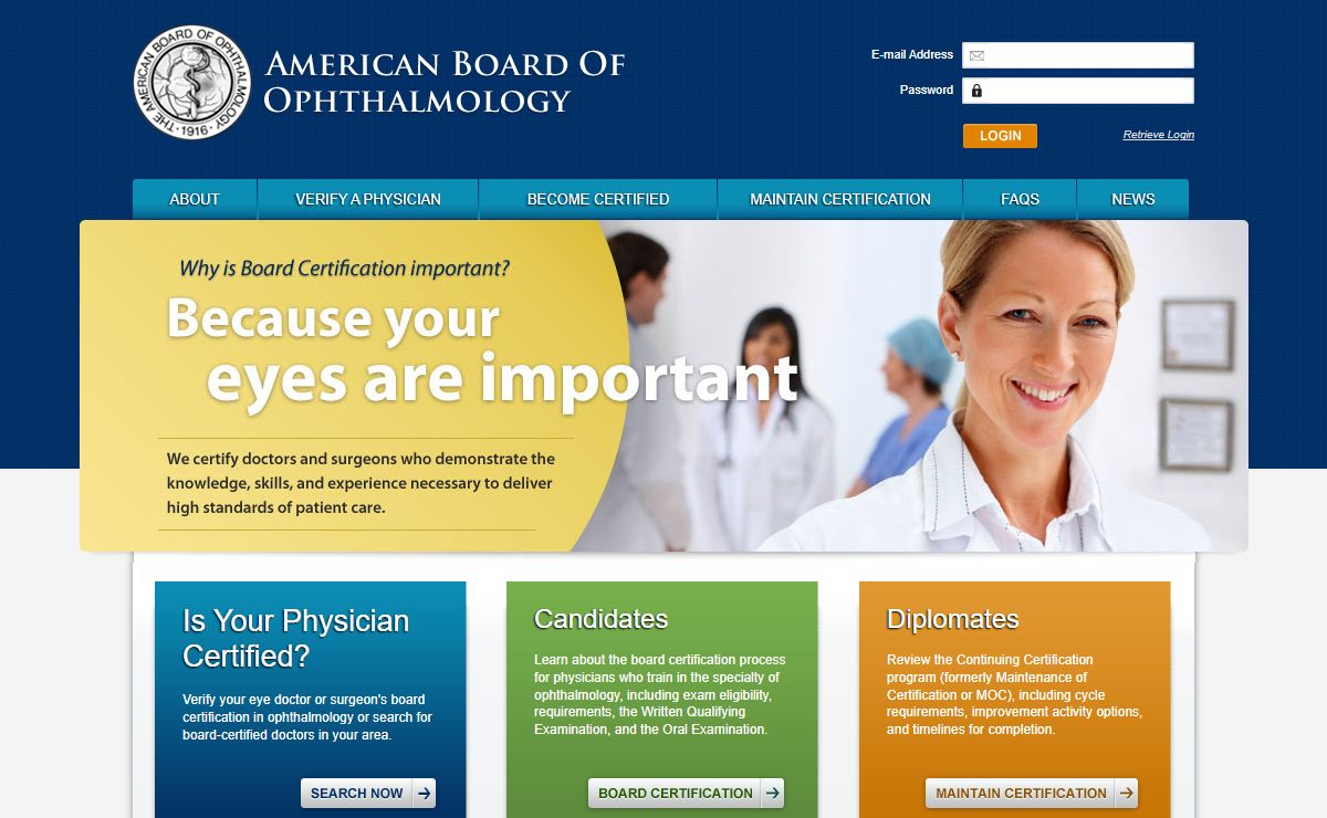 Home | American Board of Ophthalmology