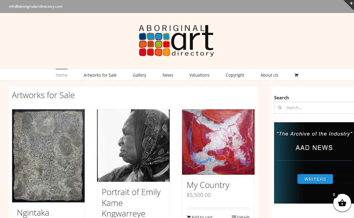 Aboriginal Art Directory » No. 1 Aboriginal Art Resource Online