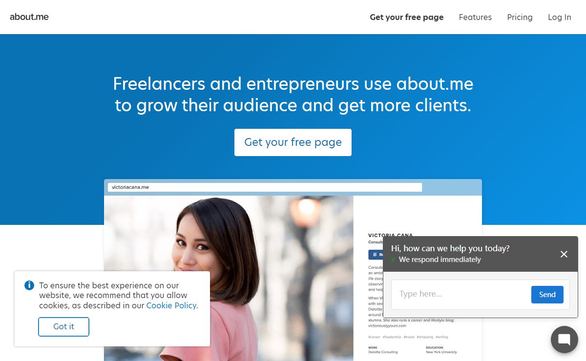 about.me | your personal homepage