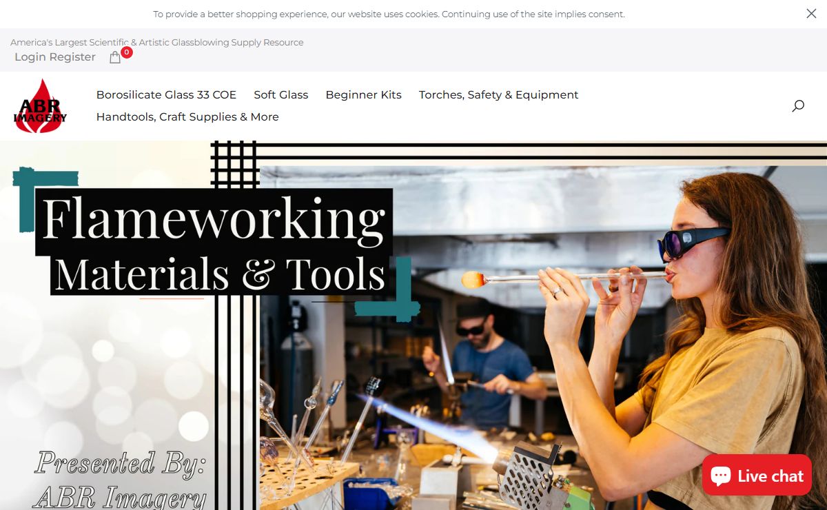 ABR Imagery Scientific & Artistic Glassblowing and Flameworking Supply