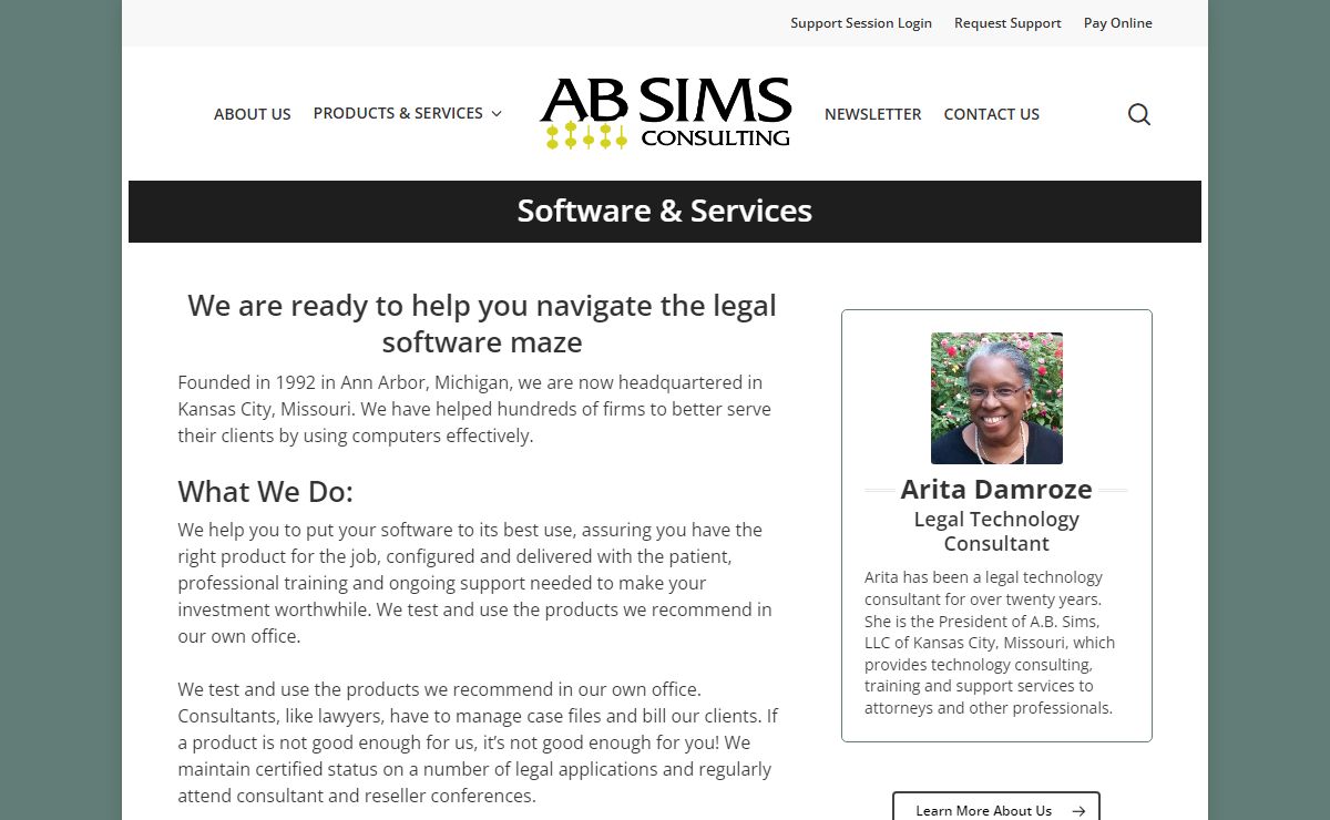 AB Sims Consulting - Ready to help you navigate the legal software maze