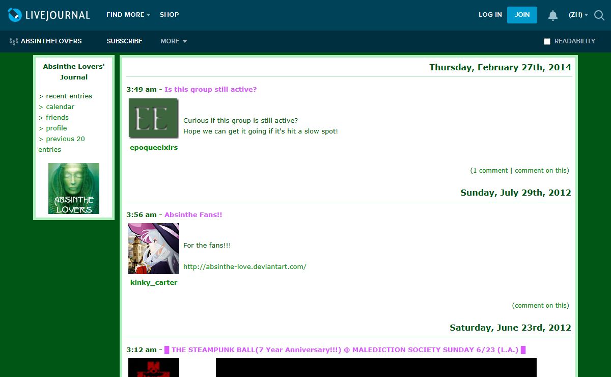 Absinthe Lovers' Journal