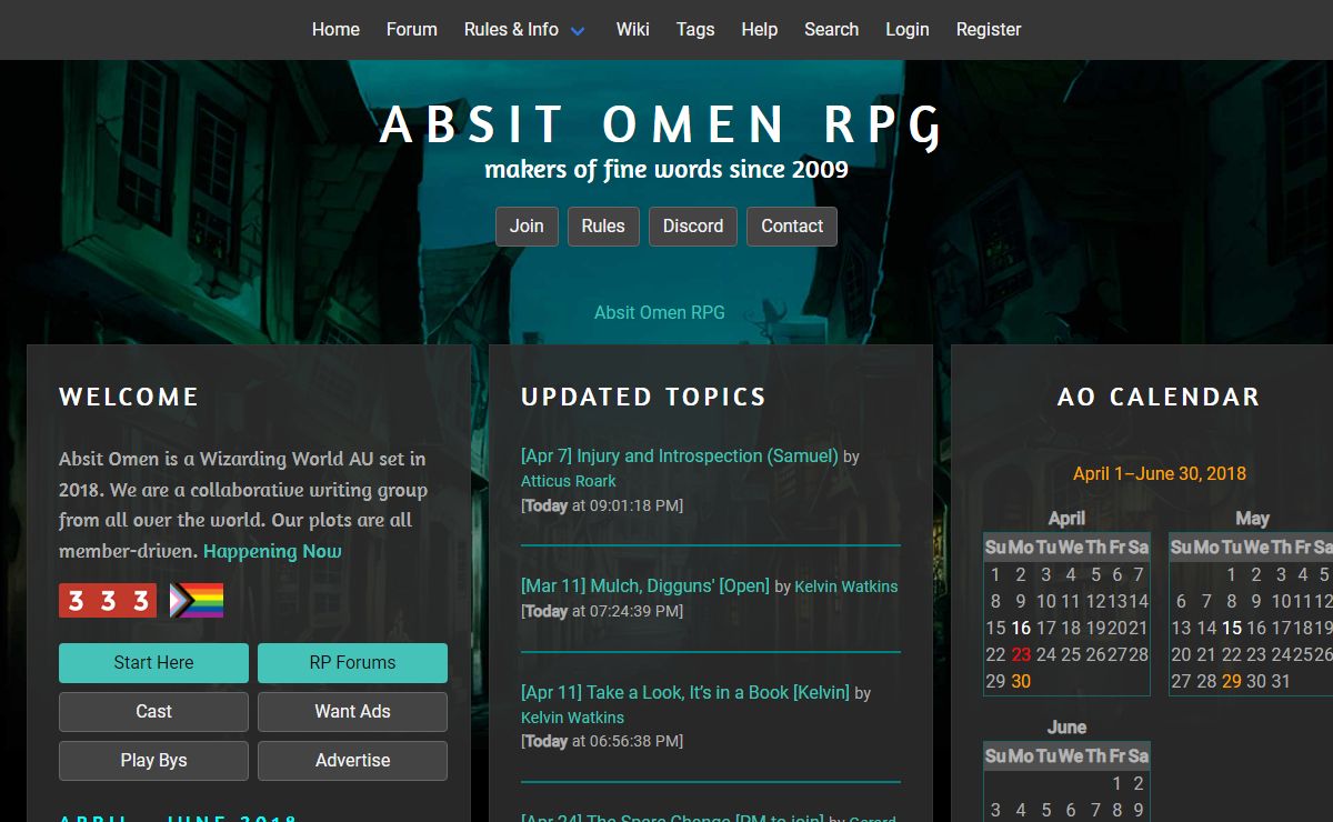 Absit Omen RPG