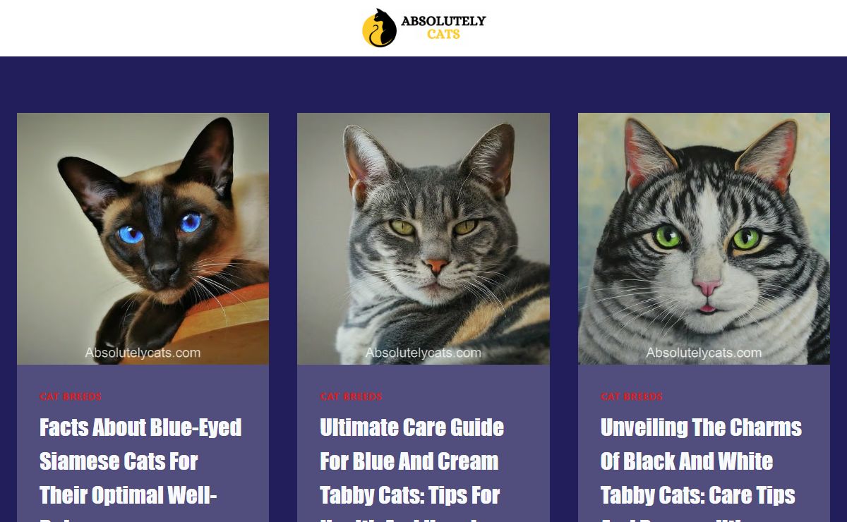 Absolutely Cats - Cat Breeds, Pedigree Cats, Kittens