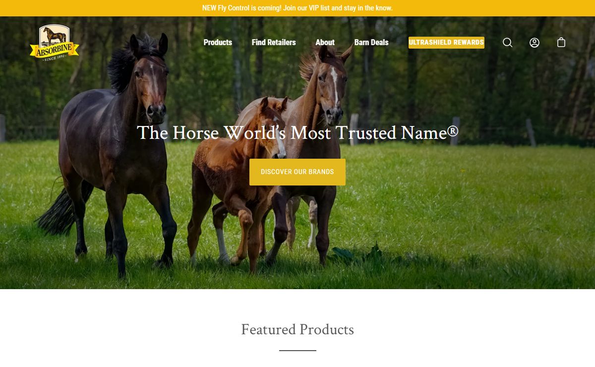 Absorbine Equine Products Since 1892