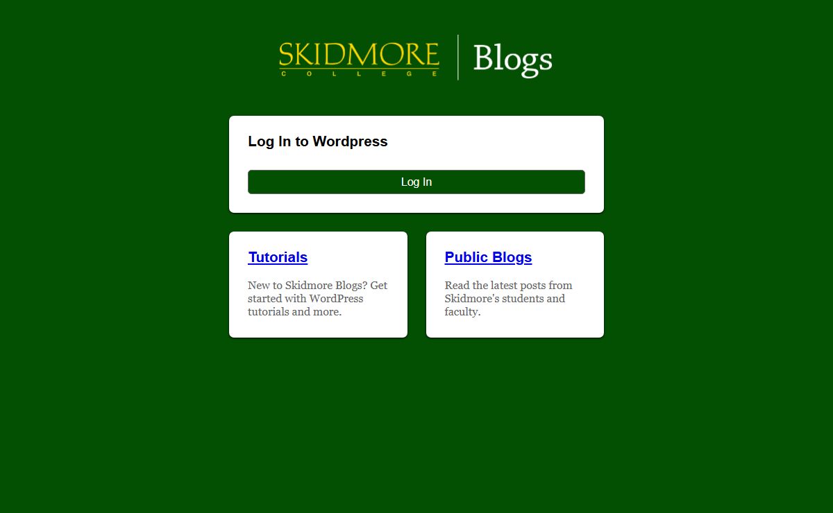Skidmore Blogs