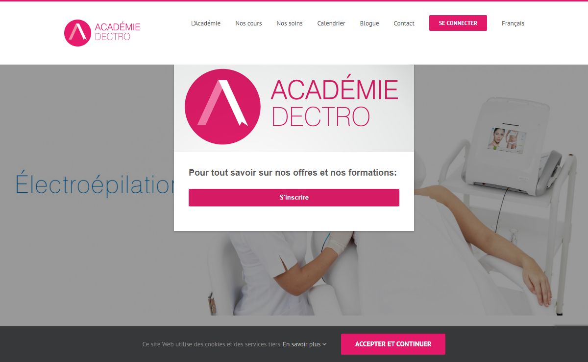 Académie Dectro – École d'électrolyse (électroépilation) et d'esthétique. Plusieurs programmes offerts dans notre école en esthétique dont le maquillage et la cosmétologie et l'électrolyse.