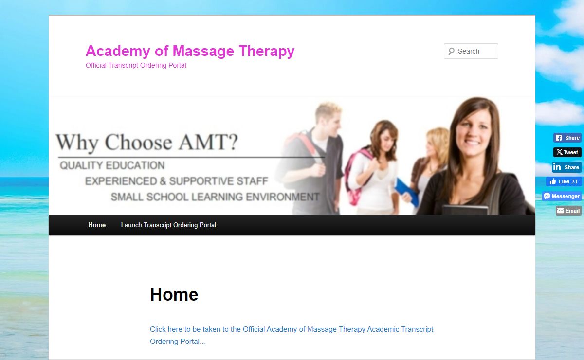 Academy of Massage Therapy | Official Transcript Ordering Portal