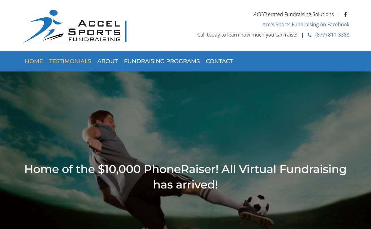 Home | Fast Virtual Fundraising made Easy | Accel Sports Fundraising