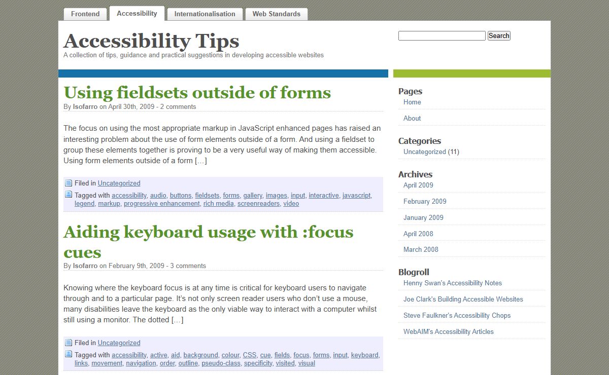 Accessibility Tips