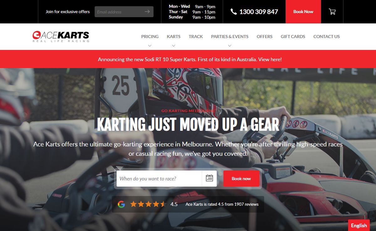 Go Karting in Melbourne | Book Online Now | Ace Karts