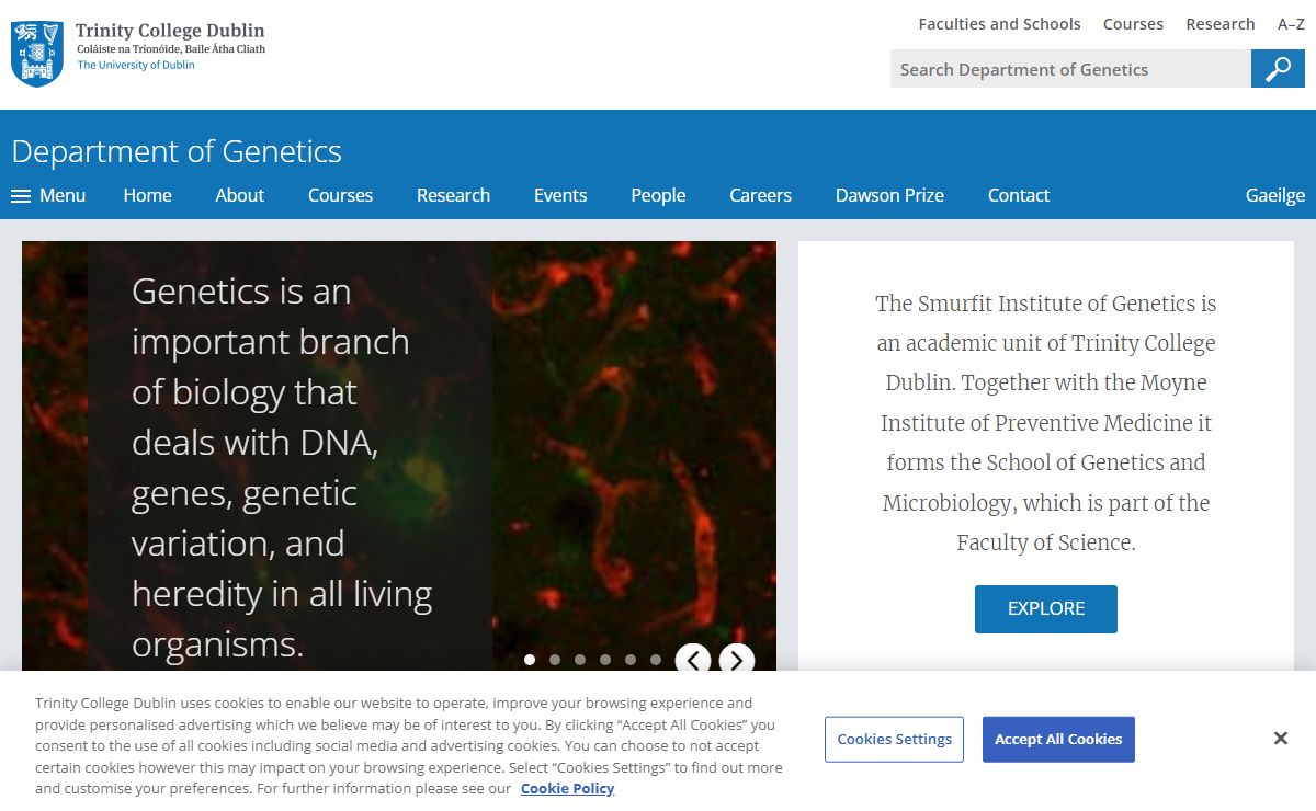 Department of Genetics - Trinity College Dublin