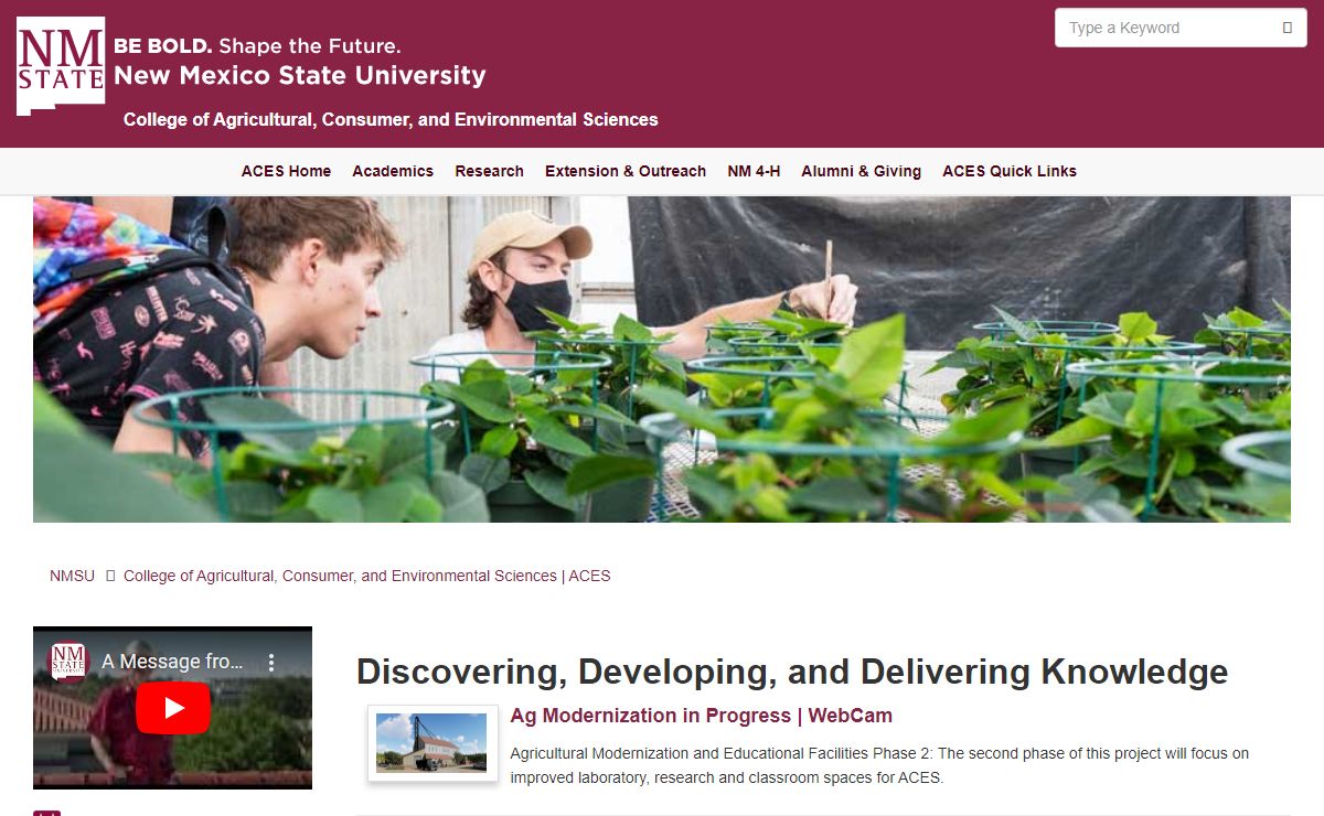College of Agricultural, Consumer and Environmental Sciences | New Mexico State University