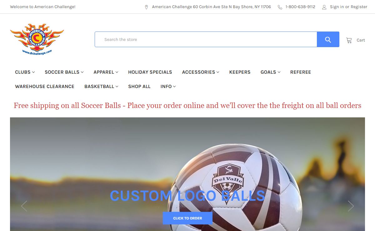 Soccer Balls, Equipment and Apparel | American Challenge