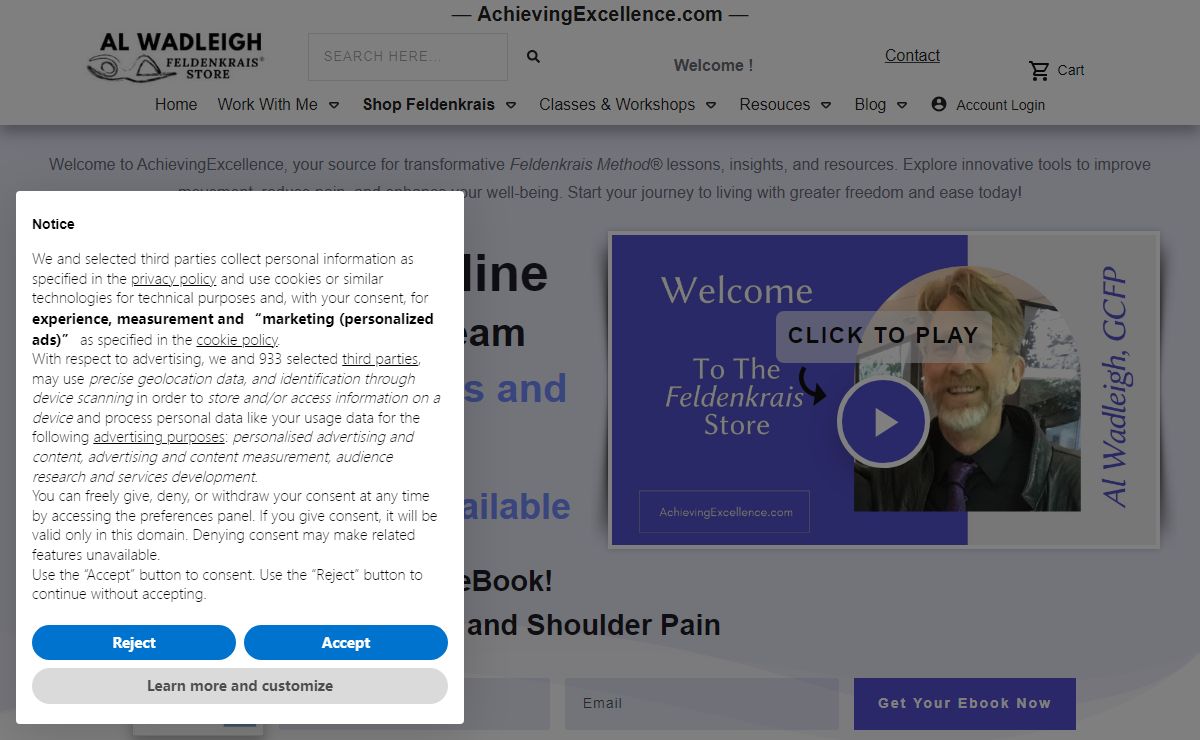 Feldenkrais Online Products And Classes - Feldenkrais Store