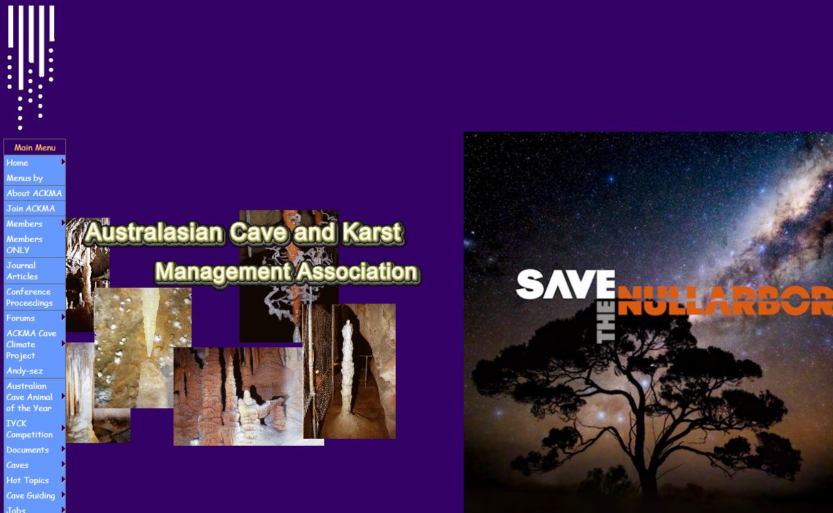 Australasian Cave and Karst Management Association (Inc) - Home Page