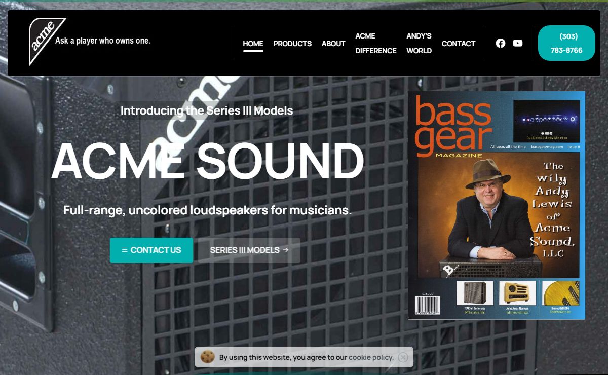 ACME SOUND | Bass, Guitar, Keyboards, PA Cabinets – Full-range, uncolored loudspeakers for musicians.
