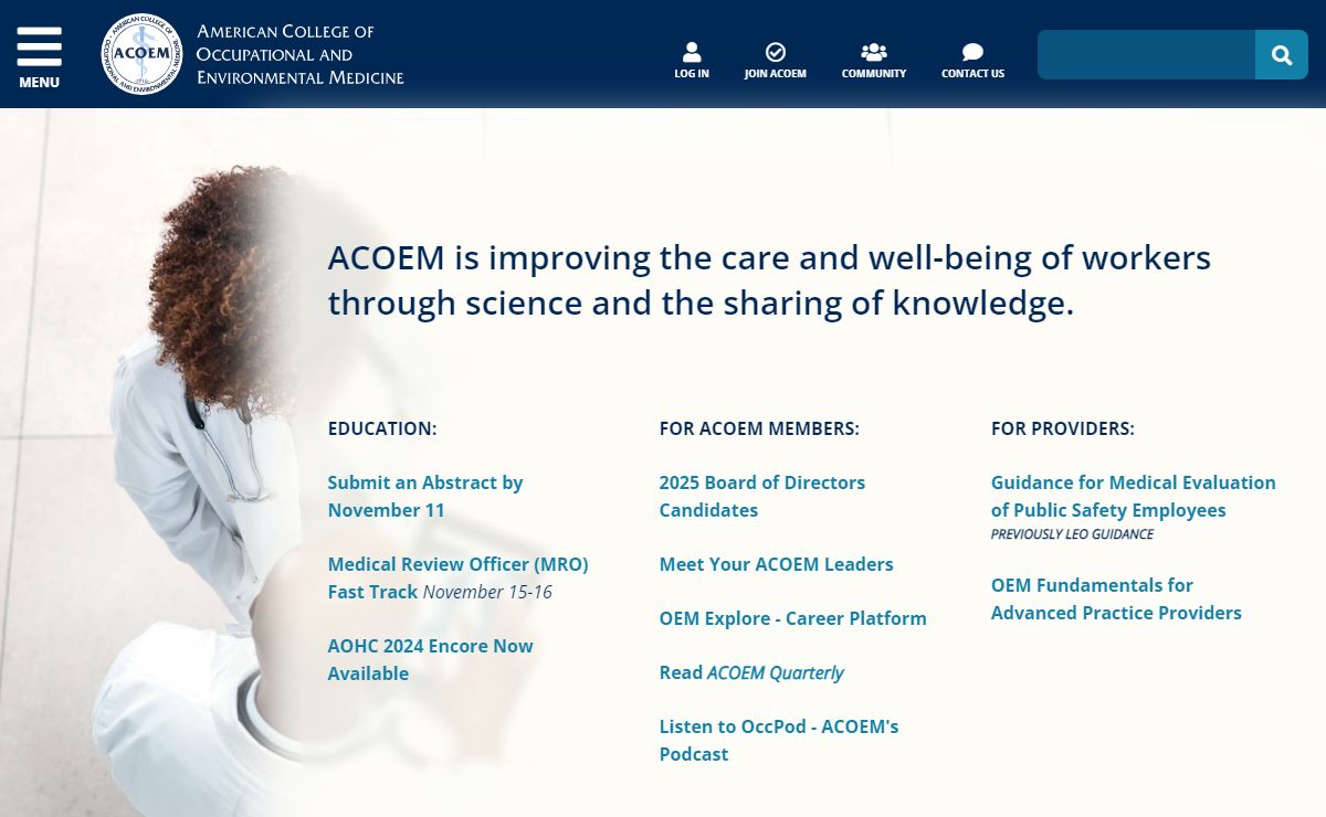 Welcome to ACOEM | ACOEM