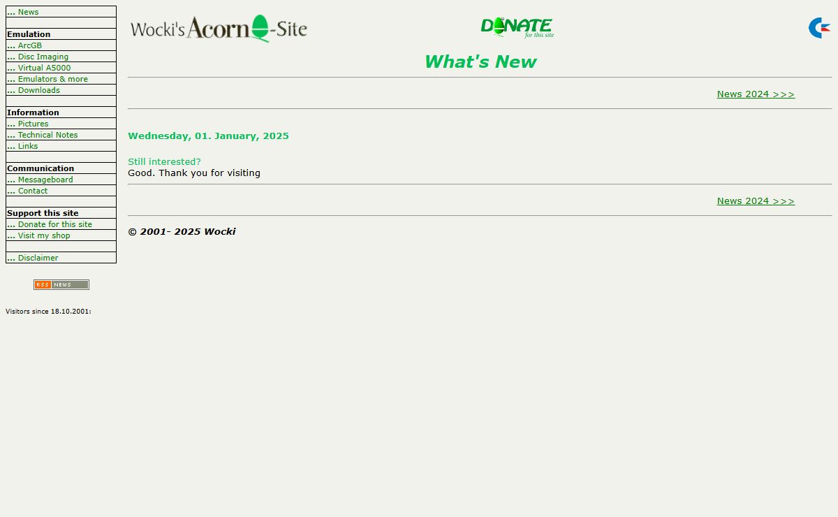 Wocki's Acorn Emulation Site