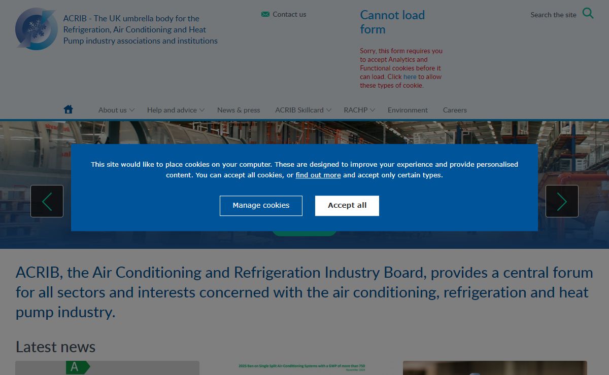 ACRIB: the Air Conditioning and Refrigeration Industry Board