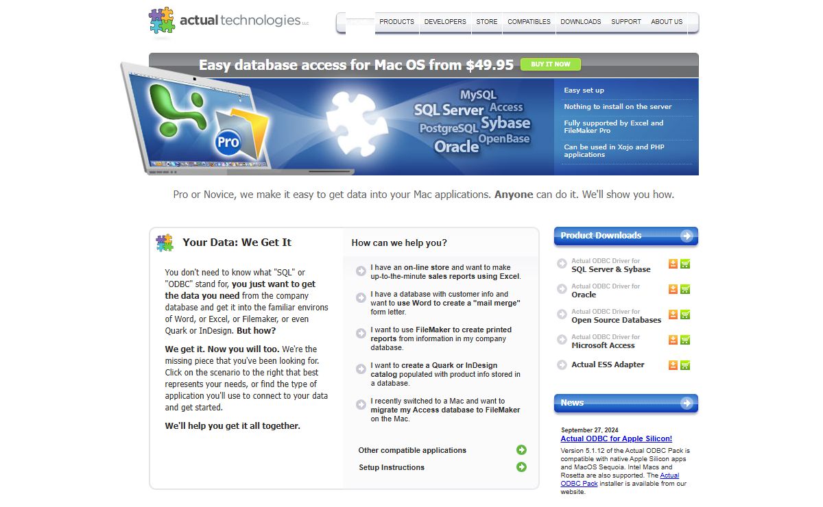 Mac ODBC: connect to SQL Server, MySQL, Oracle and more!
