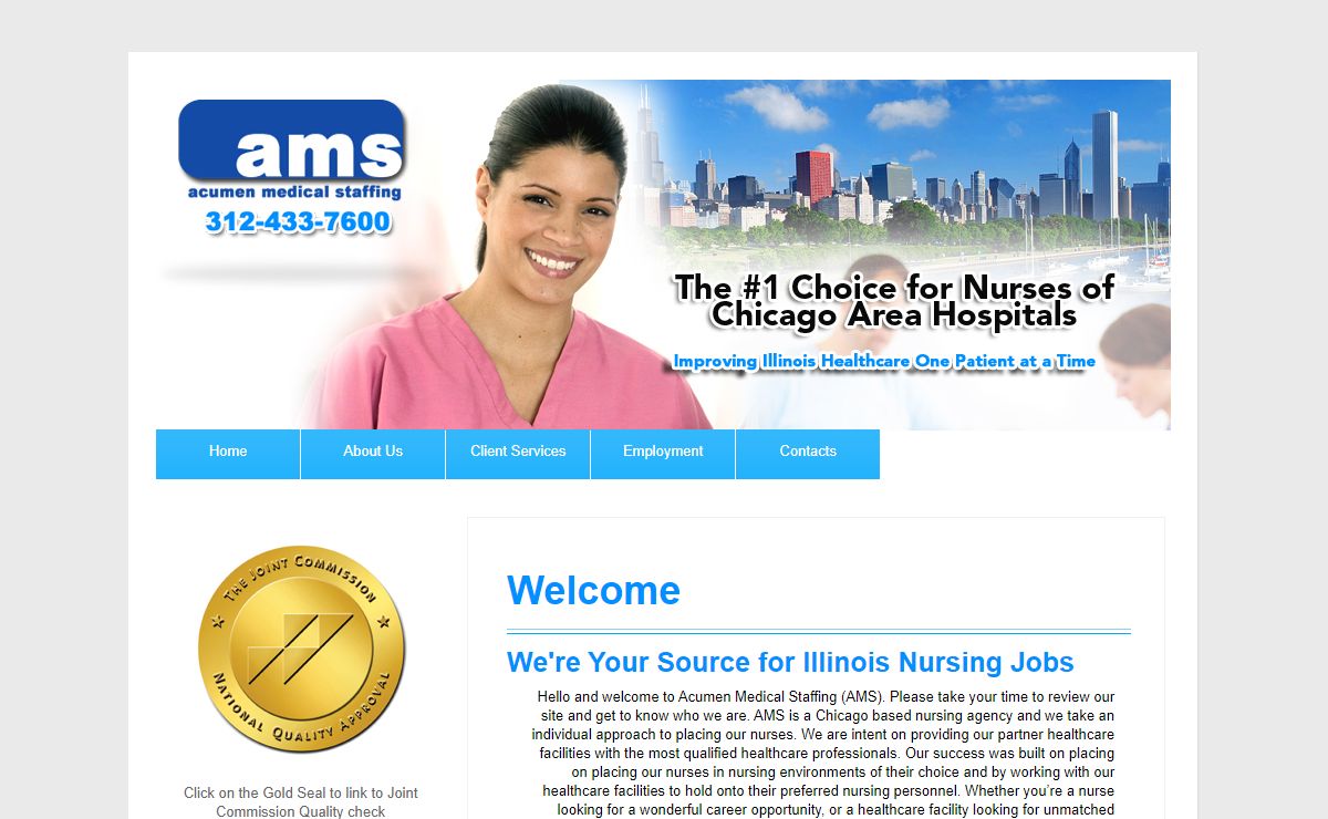 NURSE STAFFING AGENCY ILLINOIS| NURSES STAFFING AGENCY| ACUMEN MEDICAL STAFFING