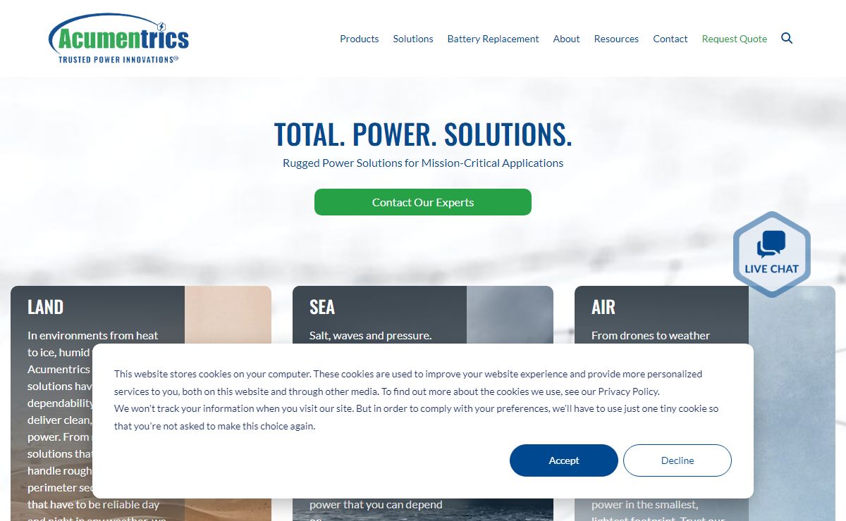 Acumentrics - Trusted. Power. Solutions.