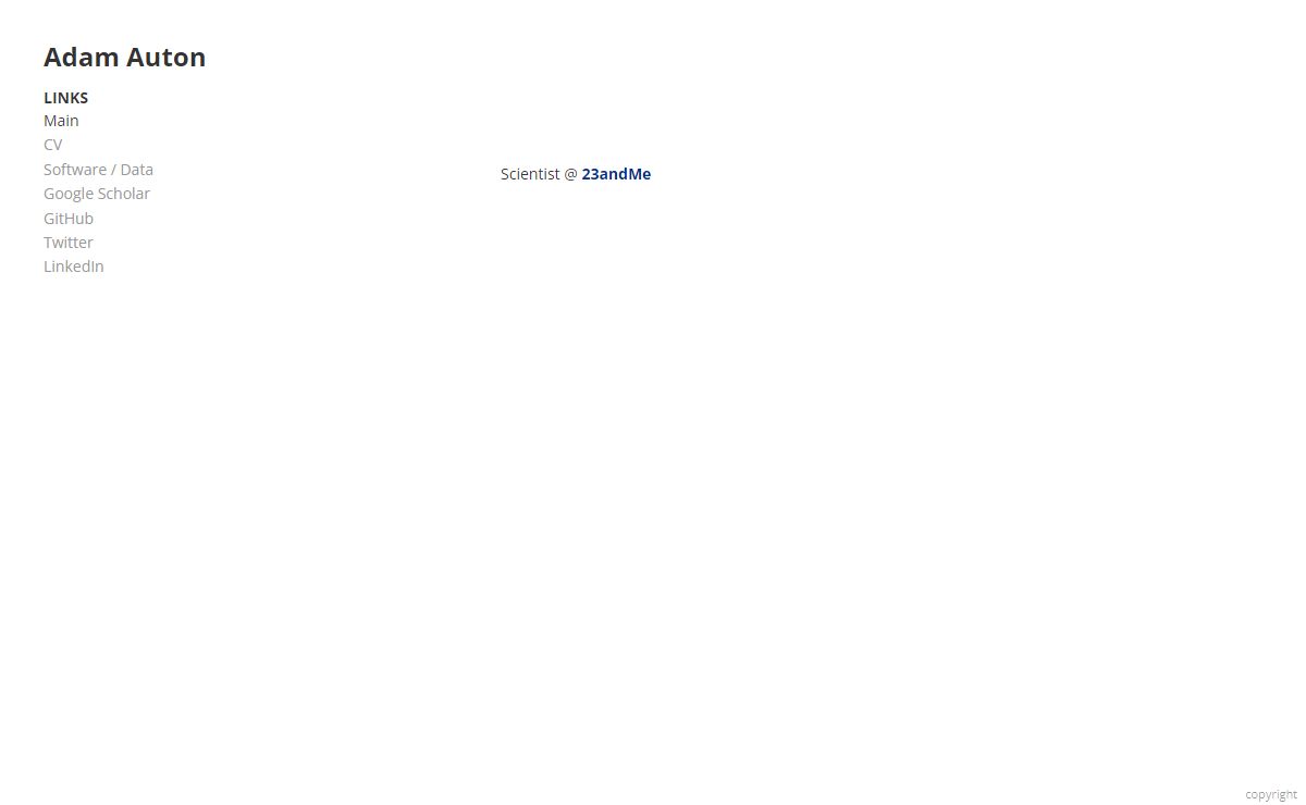 Adam Auton – Personal website