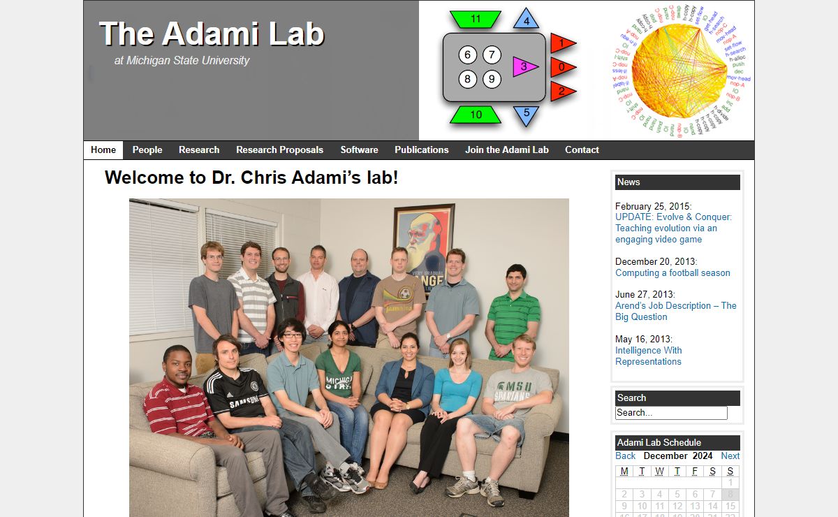 The Adami lab at Michigan State University