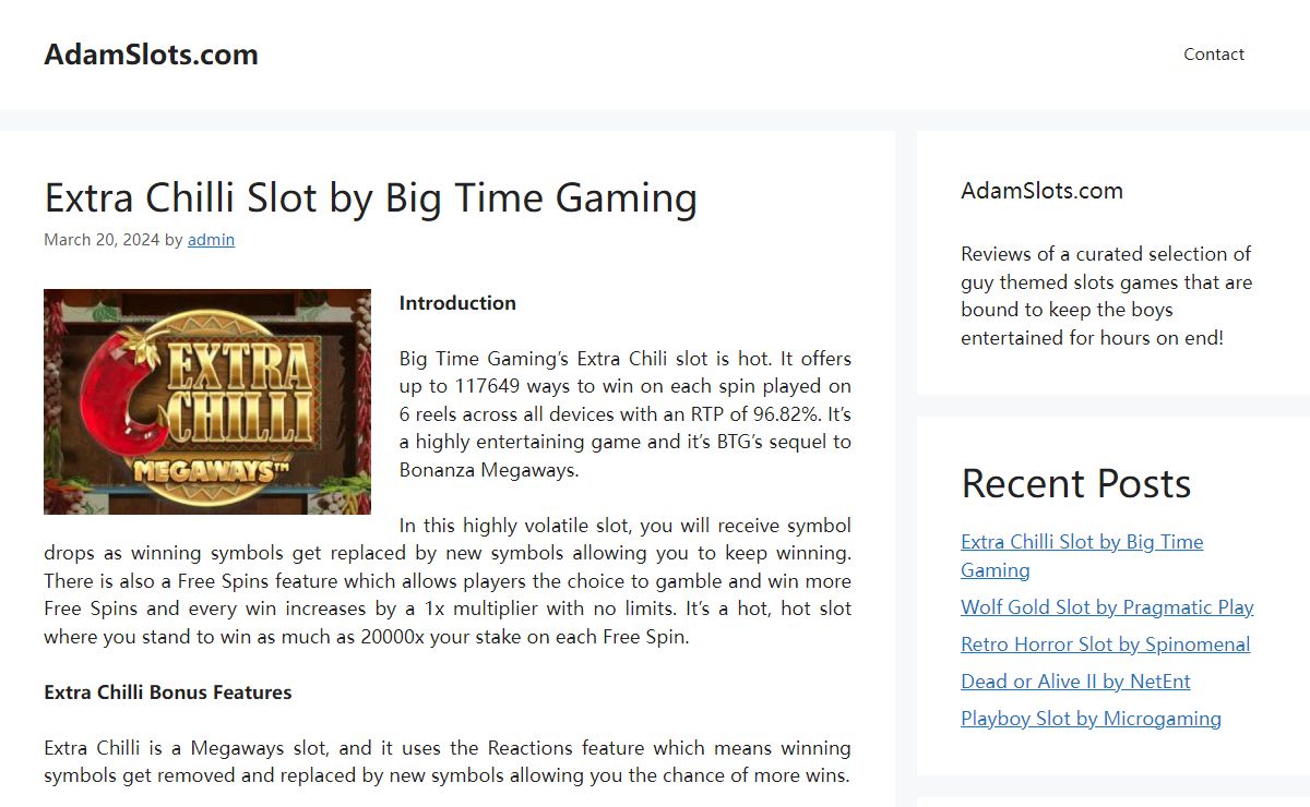 AdamSlots.com – Slots Games that pack a punch
