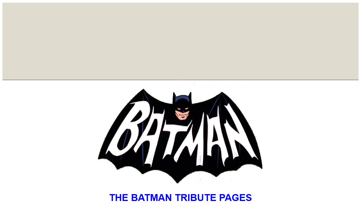 The Batman Tribute Pages
