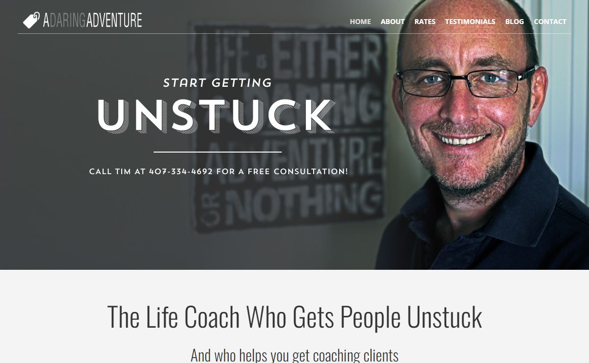 Life Coach Tim Brownson - A Daring Adventure