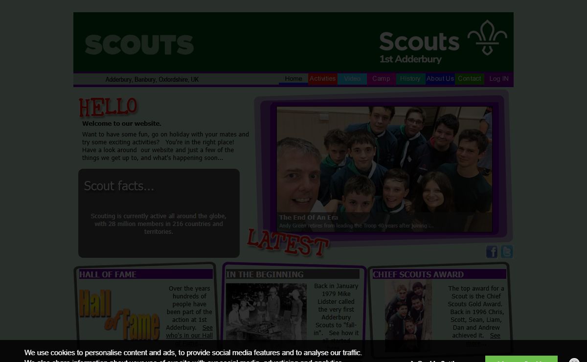 1st Adderbury Scout Troop, Banbury, Oxfordshire, UK