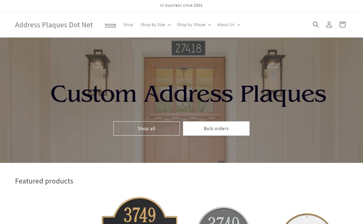 AddressPlaques.net - Address Signs, House Numbers & Home Markers – Address Plaques Dot Net