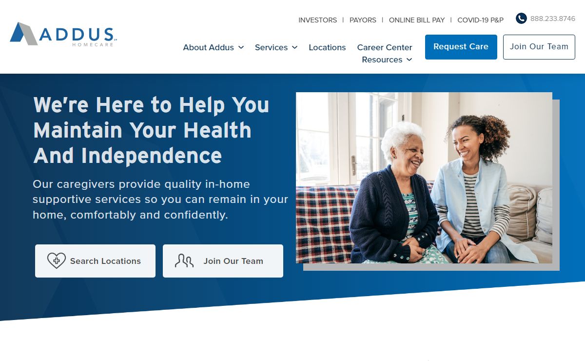 Addus HomeCare | In Home Care, Home Health & Hospice Care Agency