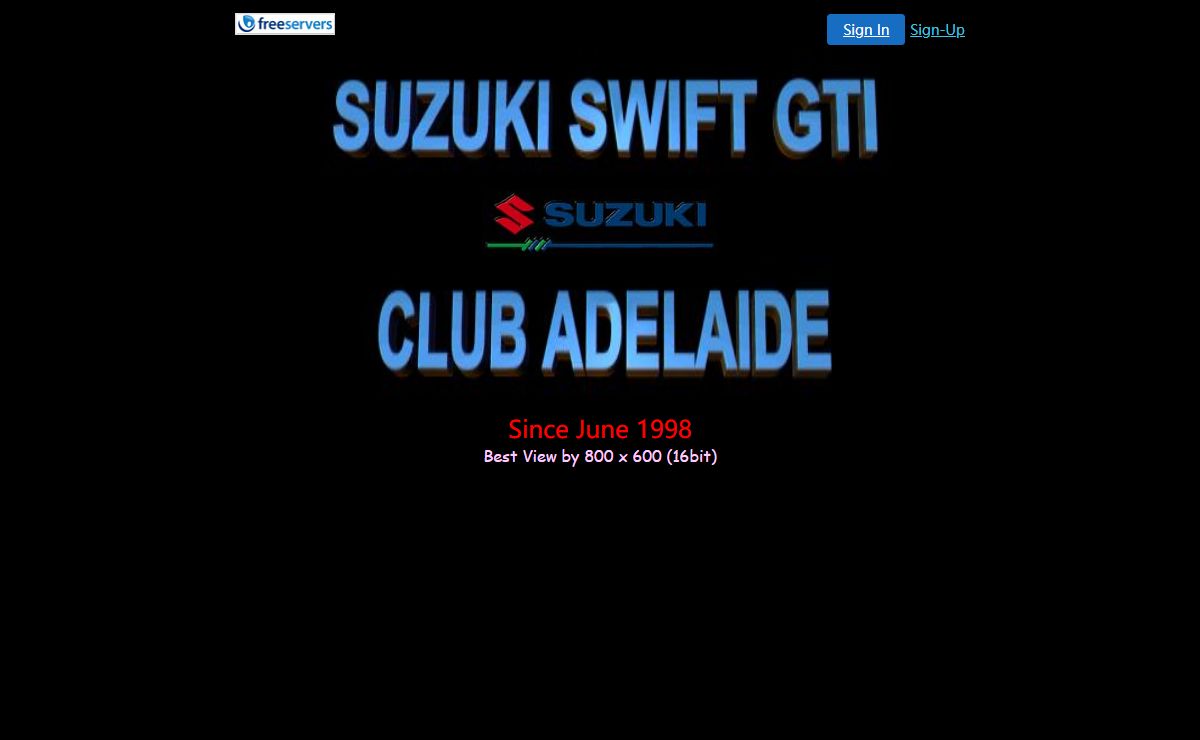Suzuki Swift GTi (Adelaide) Activities Page