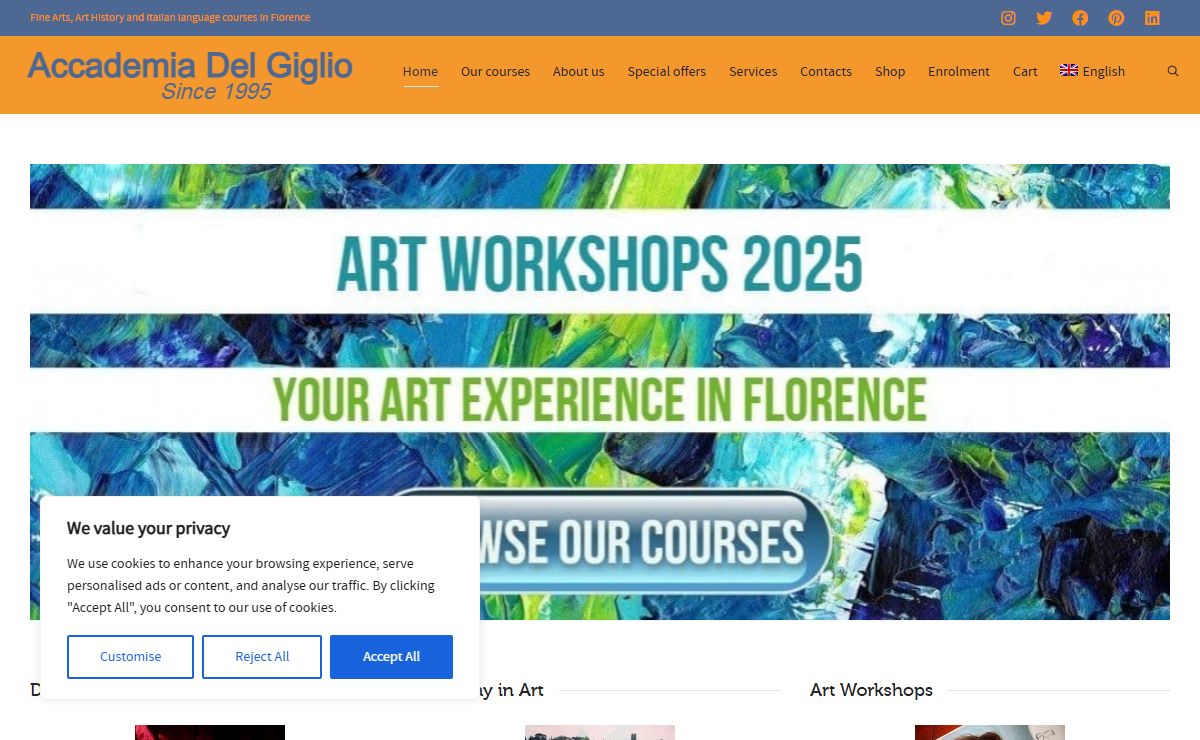 Fine-Arts and Italian Language courses