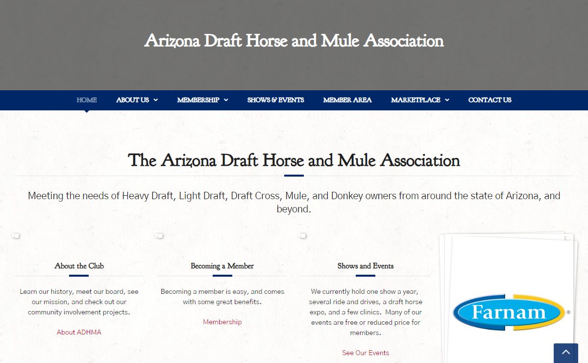 Home - Arizona Draft Horse and Mule Association