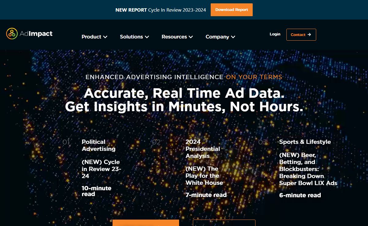 AdImpact: Real-Time Advertising Intelligence & Advertising Data Solutions