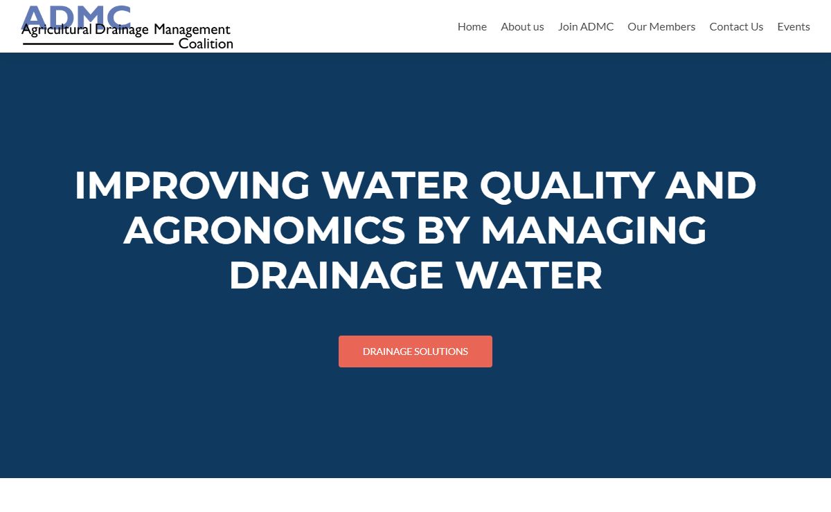 Agricultural Drainage Management Coalition – Improving America's water quality and agronomics through managing drainage water