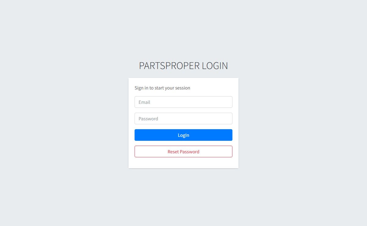 PartsProper Admin |
