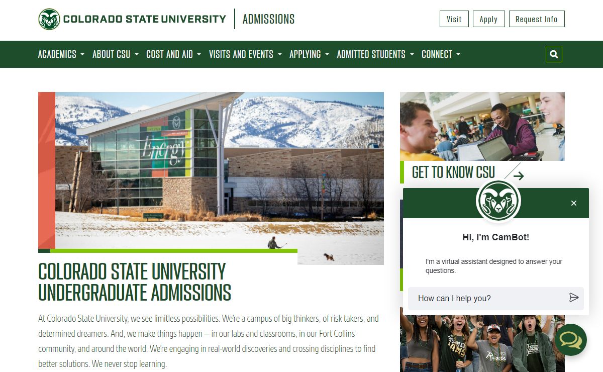 Admissions | Colorado State University